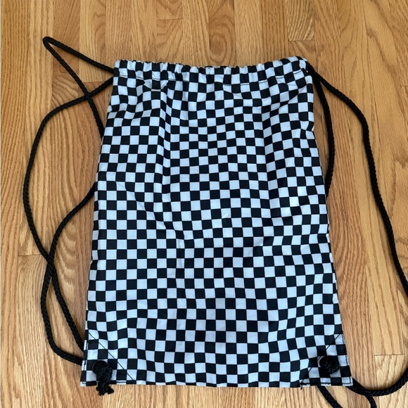 Vans Multicolor Checkered Drawstring Backpack - Picture 2 of 4